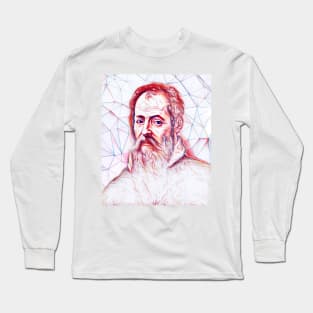 Giorgio Vasari Portrait | Giorgio Vasari Artwork | Line Art Long Sleeve T-Shirt